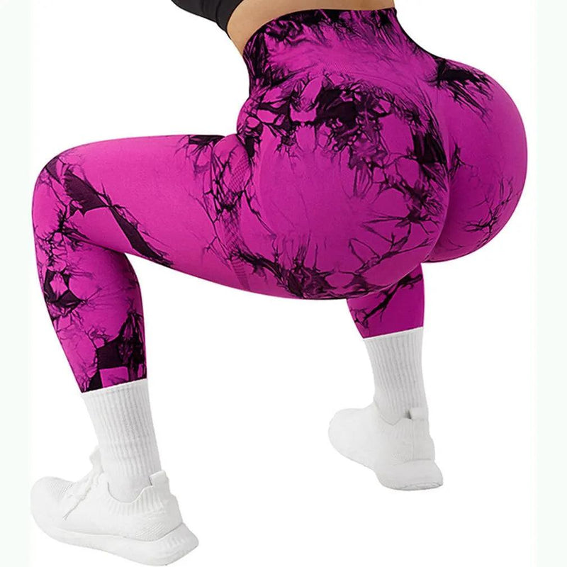 Calça Legging Fitness Tie Dye para Academia - Legging Esportiva Feminina - Aura Beauty 