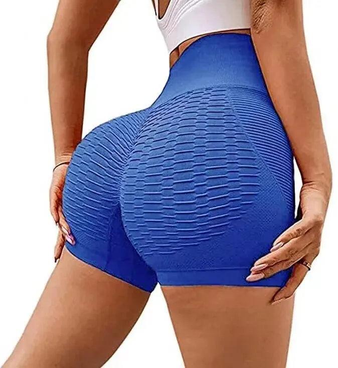 Shorts Esportivos Femininos Academia Cintura Alta para Yoga e Fitness - Aura Beauty 