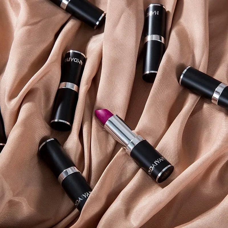 Batom Matte Handayan | 12 Cores de Gloss Matte para Lábios - Aura Beauty 